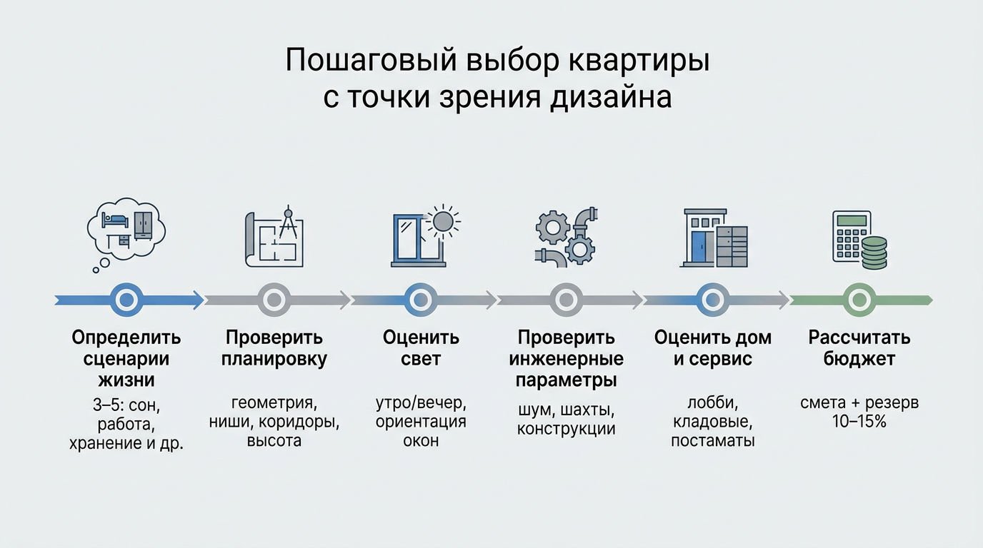 Пошаговый выбор квартиры